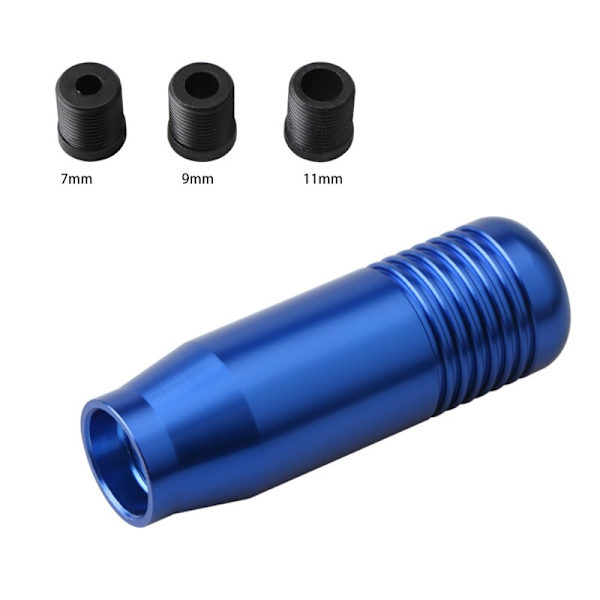 Snygg universal aluminium manuell växelspaksknopp manuell växellåda Växelspaksspaksreglage 8,5 cm-blå Blue