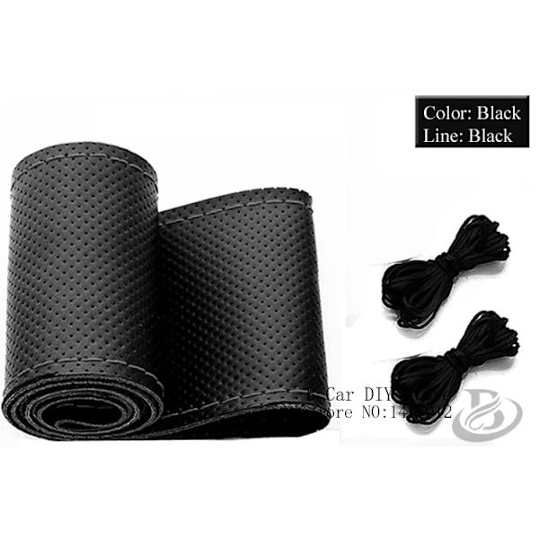 (42CM Black Line Red) Hot Truck Buss Cover i äkta läder, 42cm 45cm 47cm Bil, Gör-det-själv handgjort case med nålar och tråd Gratis frakt 42CM Black Line Red