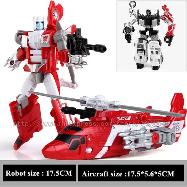 Haizhixing 5 i 1 Bruticus Devastator Superion Defensor Transformasjonsrobot Bil Actionfigurer Flymodell Leker for barn Gutt