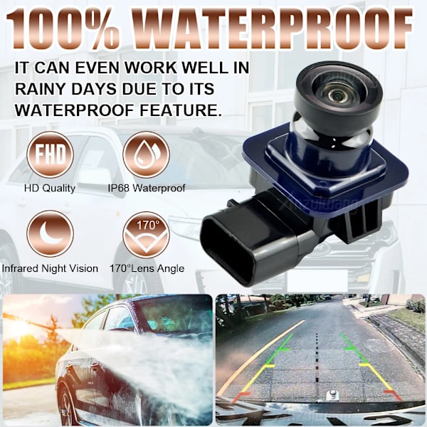 Backkamera för fordon för Ford Edge 2011 2012 2013 2014 2015 Backup-parkeringskamera bakifrån BT4Z-19G490-B BT4Z19G490A
