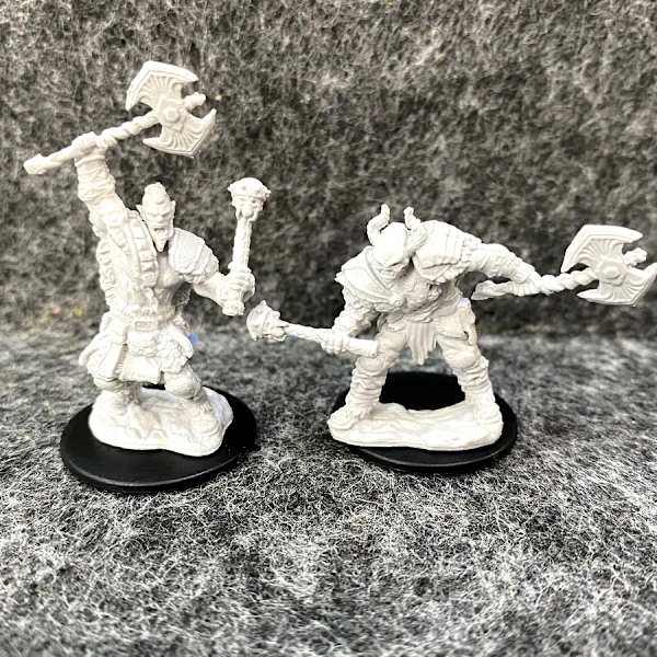 Lot Pathfinder Battles Deep Cuts Nolzur's Fighter Orc Druid Pirates Goblin Wolf Rogue Monk Brädspel Miniatyrer Miniatyrer Leksaker Orc Barbarian