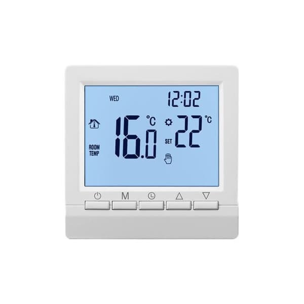 Termostat - YYV - Intelligent - LCD-skjerm - Blått baklys - Programmerbar