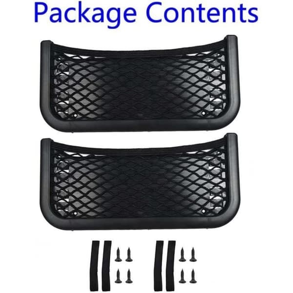 Förvaringsnät - Universal - 2-pack - 252 x 120 mm - Nötningsbeständigt - Hållbart