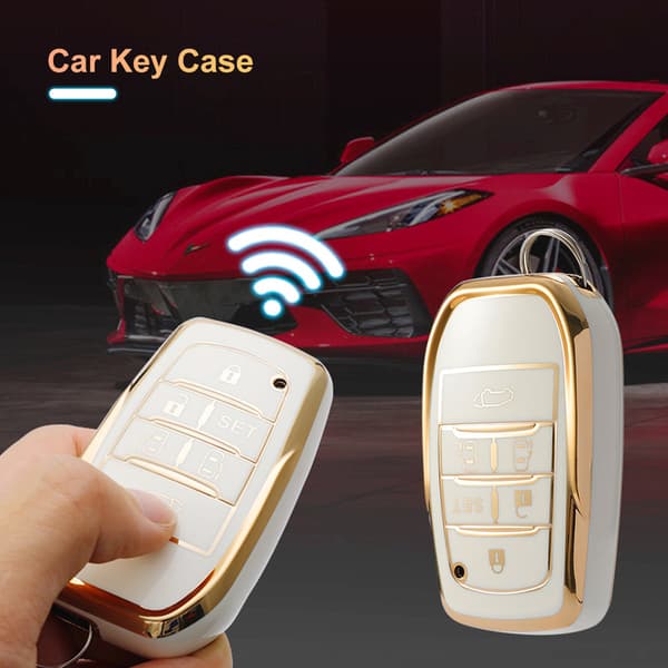 Etui til bilnøgle med 6 knapper, til Toyota alphard previa voxy noah shield vellfire harrier, nøglering, 3Button