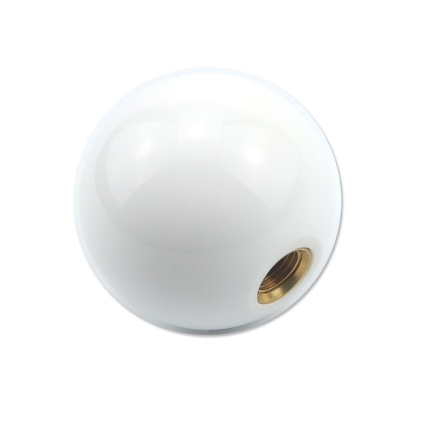 Svart/vit kulväxelknopp / kort växlingsknopp för universal bilracing växelspaksknopp M10X1.5 / M8x1.25 / M10x1.25 /M12x1.25-vit white