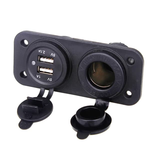 12V Dobbel USB Bil Sigarettenner Socket Splitter 12V Lader Strømadapter Uttak Tilbehør Ny Ankomst