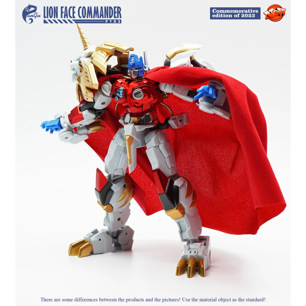 【i lager】 Transformation PANGU MODELL PT-03 PT03 LION FACE COMMANDER Lio Convoy Action Figur 15 cm Leksaker PT-03 Without Box