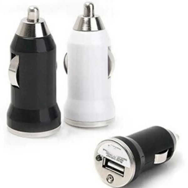 Mini universell USB-billaddare för iPhone Tablet Pad White