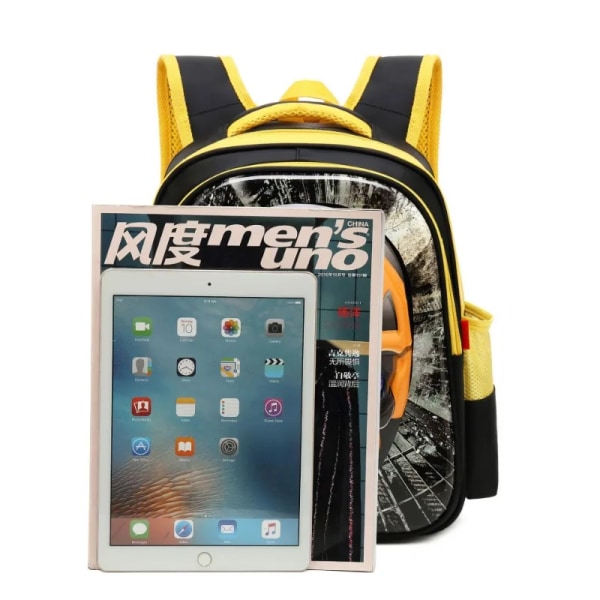 Transformers 3D Mini Ryggsäckar Bumblebee Optimus Prime Cosplay Vattentät skolväskor för barn Kawaii Ryggsäck Barn Mochila Large D 35x29x14cm