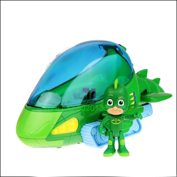 PJ Vehicle, Cat Catboy Masks Figure Night Ninja and Bus Blue, Owlette Owl Glider,Core Plus Save The Sky Gekko 10cm