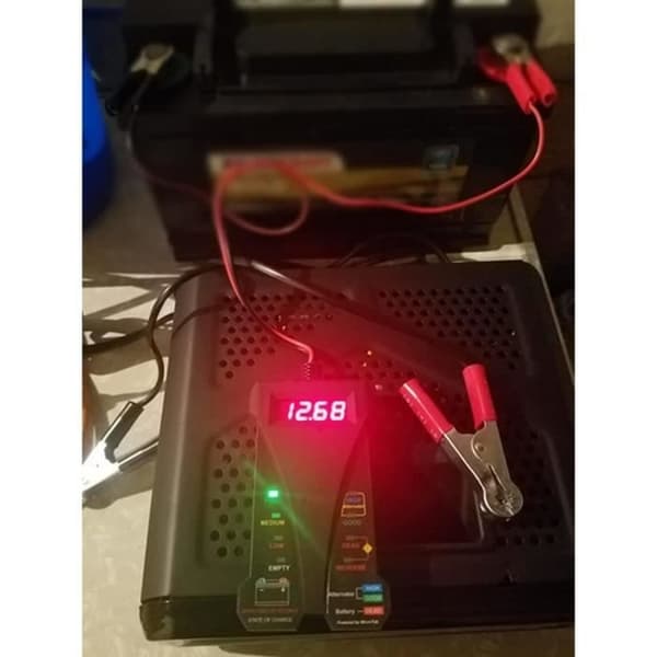 12V Bilbatteritester Digital Batteritester Voltmeter og Alternator Digital LCD-skjerm Systemanalysator a,85