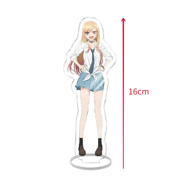 My Dress Up Darling Anime Figur Kitagawa Marin Gojo Wakana Modell Tallrik Skrivbord Dekor Ståskylt HD Akryl Stand Rumsdekorationer 19 16cm