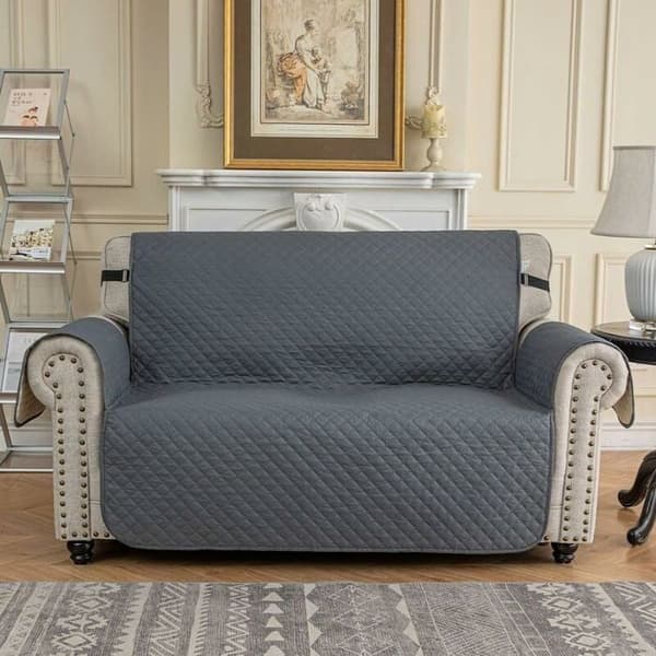 Sofaovertræk til sofa med plads til flere, vandtæt sofaovertræk, universal sofaovertræk beskytter sofa mod katte, hunde, ridser, skridsikker