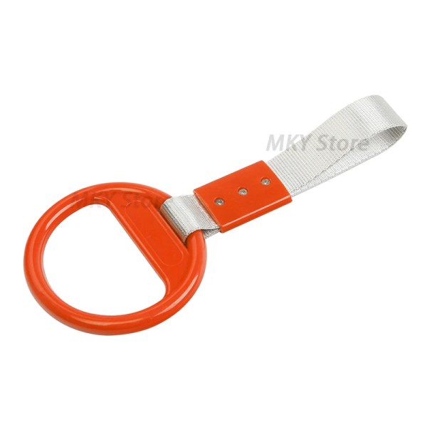 Universal färgglad PVC-bil cirkulär dragrem för universal PVC-varningsring, högresistans nylon Silver Orange
