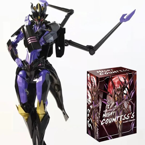 APC Toys Transformation TFP Spindeldjur Nattgrevinnans mörka skog Treformers spindelhelikopter 18 cm actionfigur med låda WITH BOX