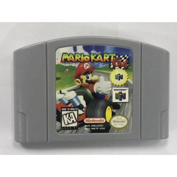 N64 Gaming Card Series 64 Bit Mary Rook Mario Kart Super smash party USA Version N64 Video Game Cartridge Card English Language Mario Kart