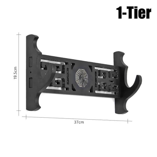 Universal Gulvknivholder Samurai Sværd Katana Display Stand Holder Vægmontering Display - Dragemønster