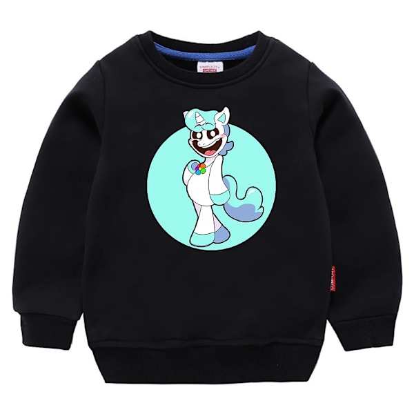 Leende Critters Sweatshirts Barn Tecknad Game Print Toppar Barn Casual Sportig Långärmad Topp Barn Höst Vinterkläder BB202 110