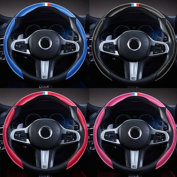 (2-pack Blå) 2 st/set Mode Kolfiber Universal Bilratt Skydd Förlängd Stil Bilratt Skydd Bil Interiör Tillbehör 2Pcs-Set Blue