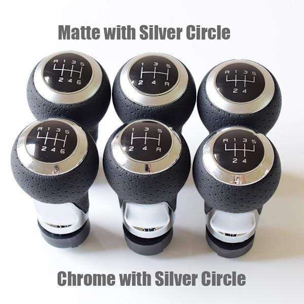 Kvalitet utmärkt Växelspak för Audi skoda säte A3 A4 B6 B7 b8 A6 S4 B8 8K A5 8T Q5 8R För volkswagen vw passat golf-Chrom Silver 5RSpeed Chrom Silver 5RSpeed