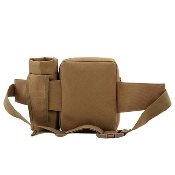 (Khaki) Veske - 600D Nylon - Khaki - Justerbart belte Khaki