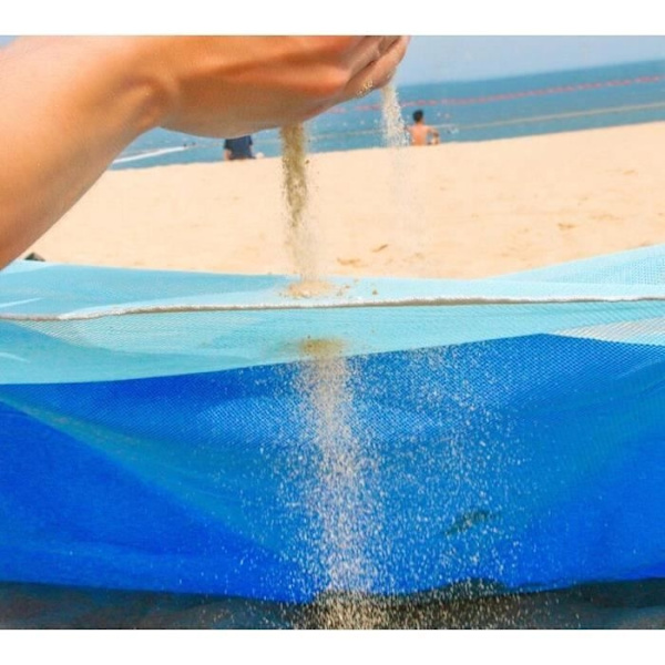 (Blå) Strandmatte - Blå - 2m*2m - Syntetisk - Rektangulær - Vaskbar Blue