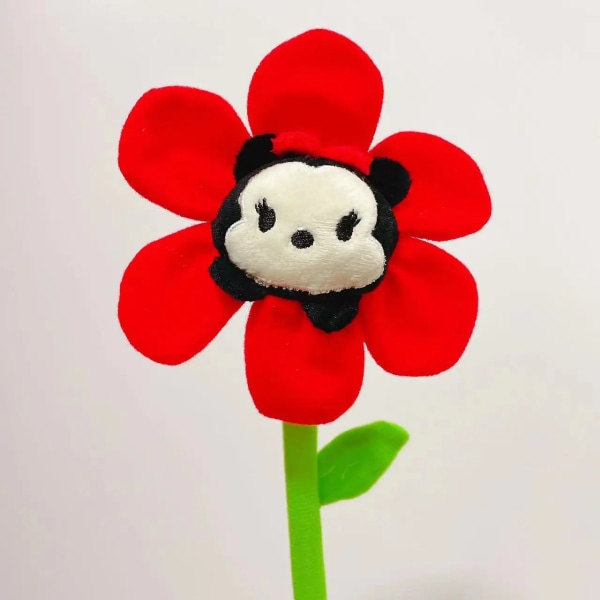 Kawai Anime Sanrios Melody Cinnamoroll Kuromi Solblomma Plyschleksakshänge Böjbart Blomma Doll Toy Girls bukett Present MINI