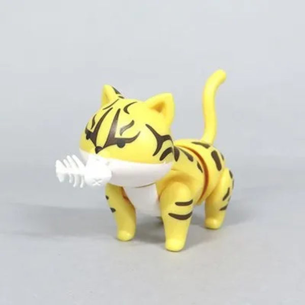 6 cm ny Original docka 7 leder Kattdocka leksak Kan äta fisk katt Lovely Pet shop djur actionfigur små dockleksaker v