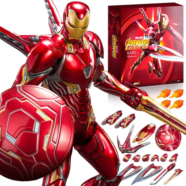 ZD Toys Iron Man Series Joint Movable MK1 MK2 MK3 MK4 MK5 MK6 MK7 MK42 MK43 MK50 Film Action Figur 7 Inches Mark Dolls ZD MK50