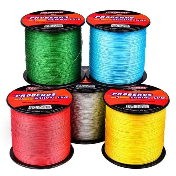 4-säikeinen PE Punottu Siima 80LB/0.5mm - Punainen