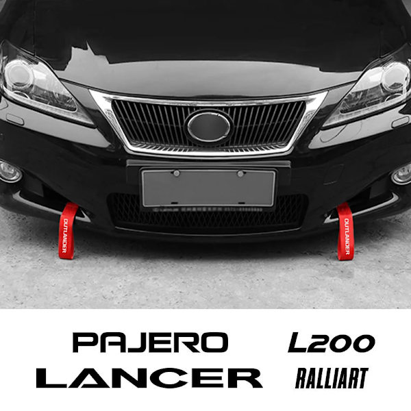 Bogsering Ultude för bilsläp, Mitsubishi Tillbehör Lancer Ex Outlander Pajero L200 Eclipse Asx Ralliart Triton Delica Colt For colt