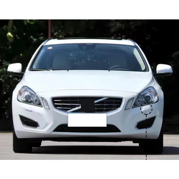 Lover of Lava Light Washing of Bumper Bumper, Bilaffärer, Volvo V60, S60, 2011, 2012, 2013, 39802699, 39802681 White Left