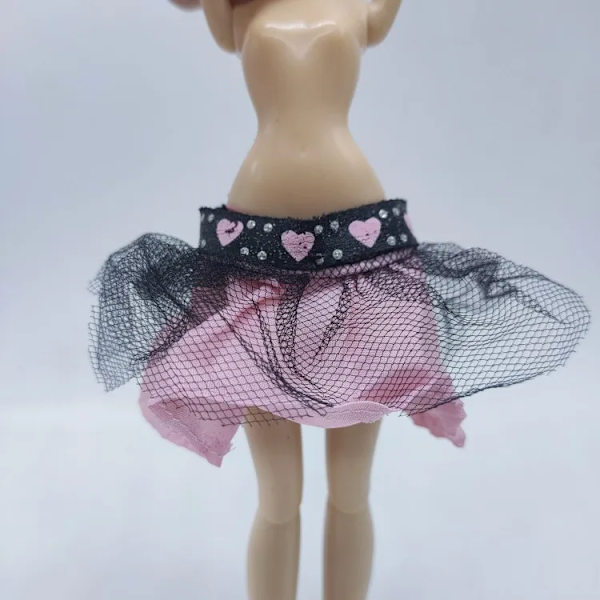 många sorters kläder kjol för bratz docka monster High School 30cm docka light yellow