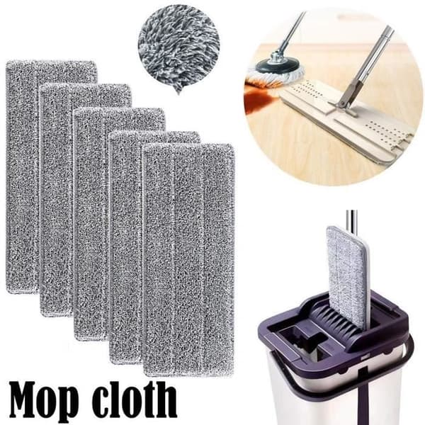 Mikrofiber moppeputer for gulvmopp erstatning rengjøringsdeksel husholdningsmoppehode for flat mopp 33x12mm