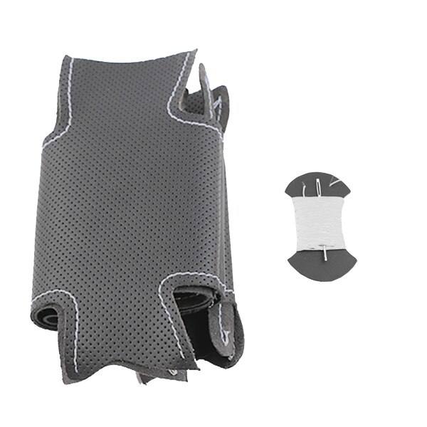 (Vit tråd)Konstläder DIY Cover för Chevrolet Cruze 2009-2014 Aveo 2011-2014/Anpassad rattfläta White thread