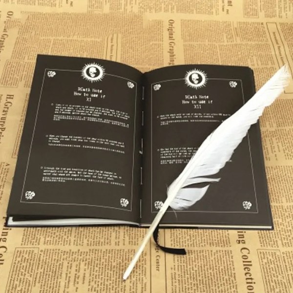 Ny japansk animationssimulering Boutique Feather Death Notebook DEATHNOTE Yagami Moon Ryuk hänge Överraskningsleksaker för barn C