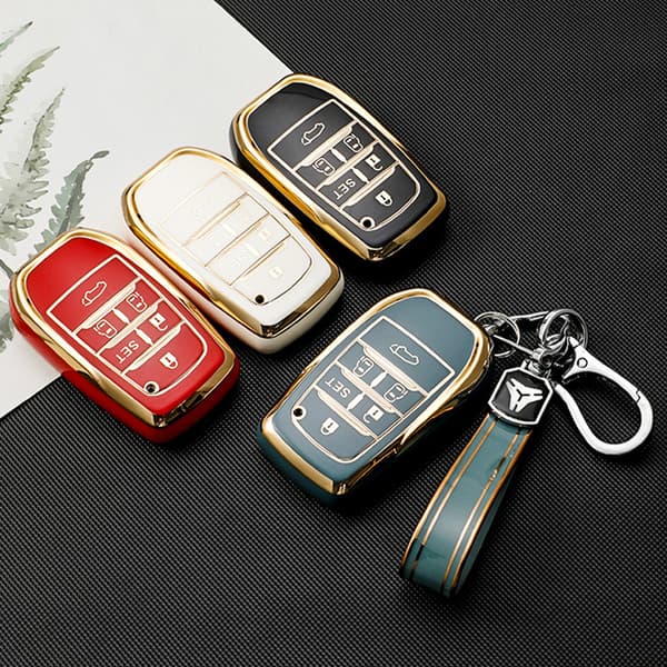 Etui til bilnøgle med 6 knapper, til Toyota alphard previa voxy noah shield vellfire harrier, nøglering, 6Button