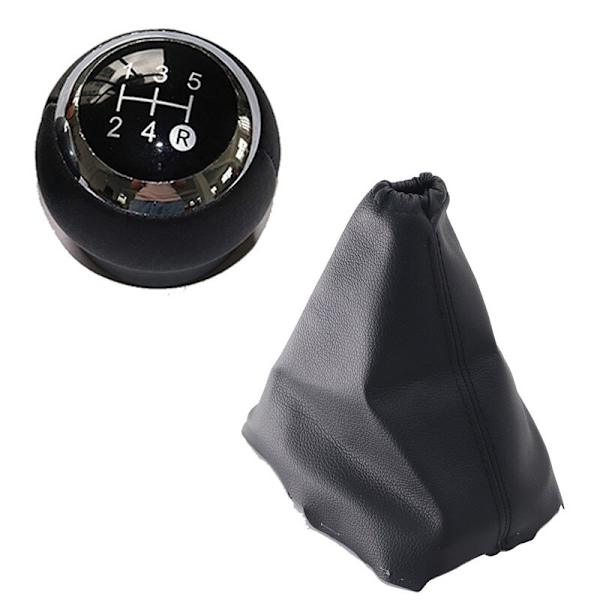 5/6-växlad bilväxelspaksväxelspak Gaitor Boot Cover för TOYOTA AURIS 2007-2011 Biltillbehör-5-växlad svart set 5 speed black set