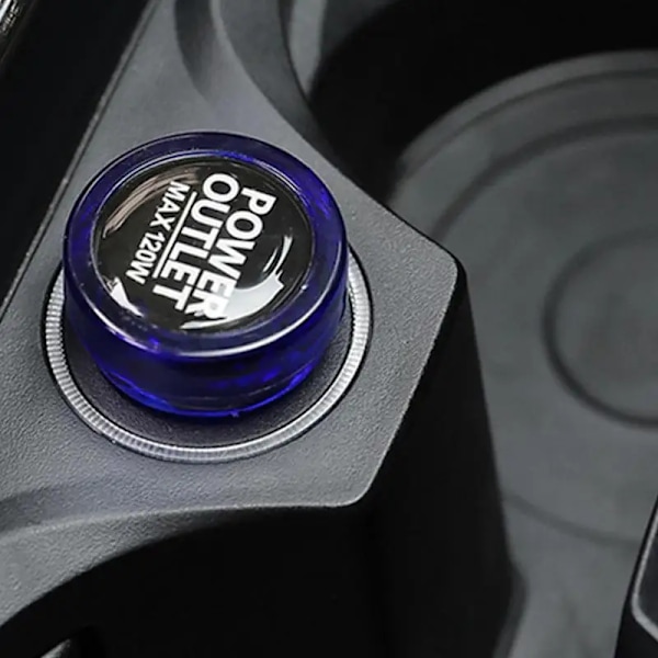 Lättare plugglock bil lättare dammpluggar uttag plugglock lättare ihålig design för fordonsinredning dekorativa tillbehör clear black