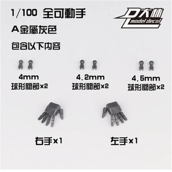 Dalin Modle MG 1/100 för RG HG Astray Röd Blå Ram Robotmodellsats Handdelar Gör-det set