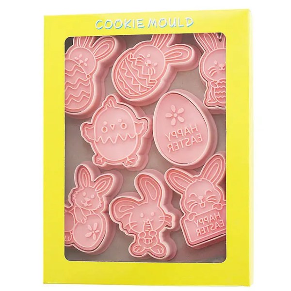 Tecknad Anime Blade of Ghost Cookie Cutter Demon Slayer Press Form 3D DIY Prägling Pressform Fondant Bakelse Form Easter 8pcs