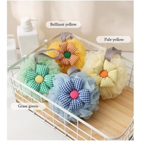 3 st Duschblomma, Duschsvamp, Loofah, Duschpuff, Multifärgad Exfolierande Bad Duschpuff