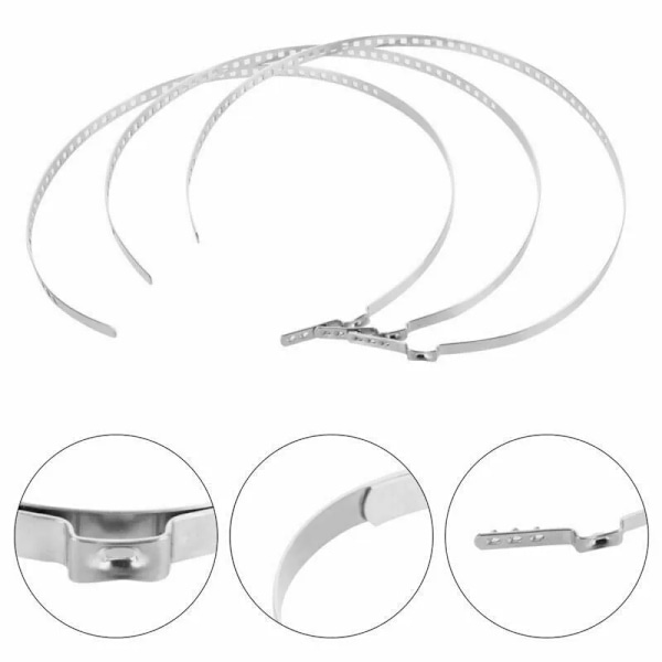24 st CV-ledsförband i rostfritt stål, klämmor för automatisk axel CV-ledsförband, crimpklämma, homocytisk led, universellt kit