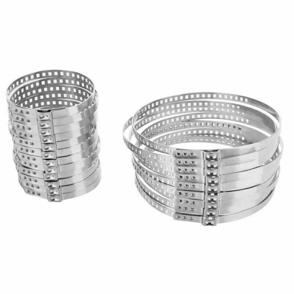24 st CV-ledsförband i rostfritt stål, klämmor för automatisk axel CV-ledsförband, crimpklämma, homocytisk led, universellt kit