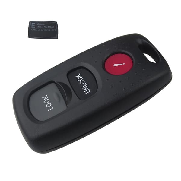 input input modell, erstatning for fjernkontrollnøkkel, boksskall for Mazda 2, 3, serie 6, 2/3, 2004, 2005, 2007, 2008, 2009, 2010 knapper 3 Button