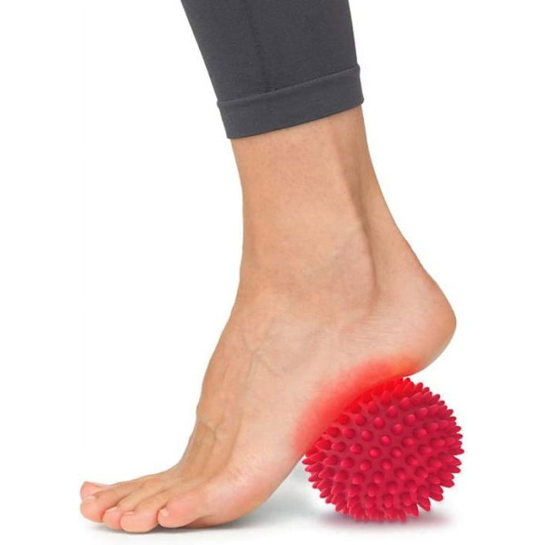 Sæt med 2 piggede fodmassagebolde, hårde bolde til triggerpunktsbehandling, zoneterapi