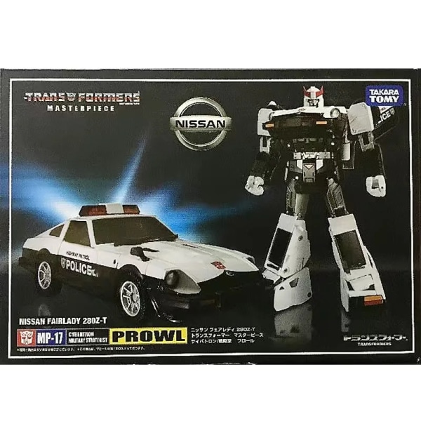 Anime Takara Tomy Transformers Toys MP-17-18-19-20 Prowl Streak Smokescreen Wheeuack Transformers Robotleksaker för barn MP-17 prowl KO