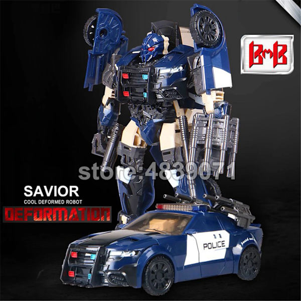 BMB Transformation G1 Barricade TF5 Polisbilmodell Voyager Oversize Action Figurleksaker No Original Box