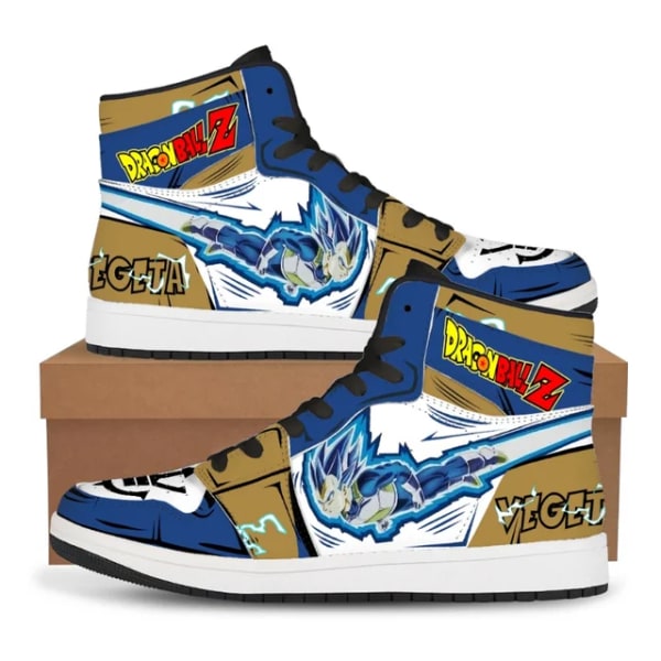 Dragon Ball Anime Shoes Herr Dropshipping Gouku Cartoon Cosplay Sneakers Super Saiyan Man High Top Vulkaniserade löparskor Present 12 36