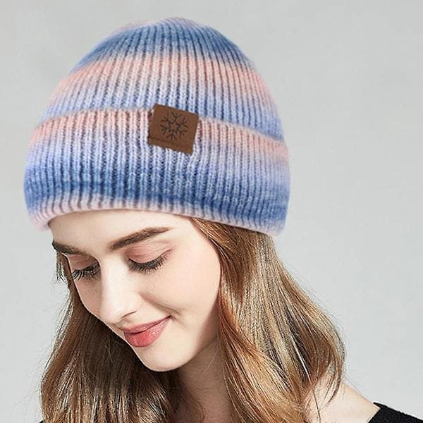 Damehatte herre vinterhatte dame foldehatte beanies varme hatte rose lilla blå pink